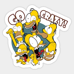 Go Crazy! (die-cut sticker) Sticker